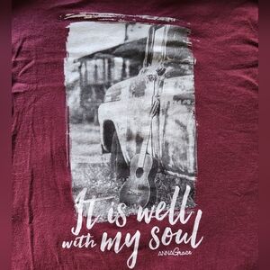 Anna Grace long sleeve Womens Size M Wine Red